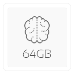 64 GB DDR4 @ 3200 MHz CL22 (2 x 32 GB)