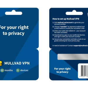 Mullvad VPN 5 devices 12 months
